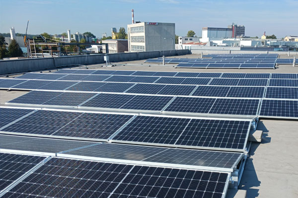 Priemyselná strešná FVE pre Metrostav, a.s., Nymburk