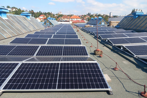 Priemyselná strešná FVE pre SPA Praha, s.r.o., Praha