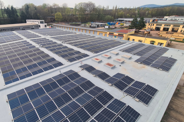 Priemyselná strešná FVE pro Lamiera s.r.o., Trutnov