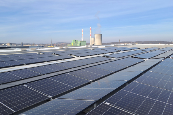 Priemyselná strešná FVE VGP park Kladno, Kladno